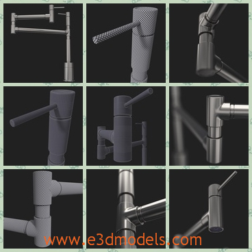 3d model faucet of the pot - This is a 3d model of the faucet of the pot,which is stable and common in our daily life.
