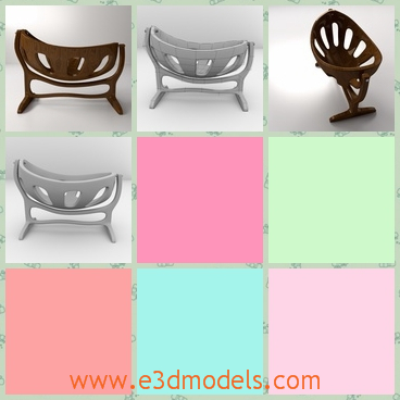 3d model of wooden baby cradle - This 3d model is about a wooden baby cradle which has a simple structure. This model is great for close up render.