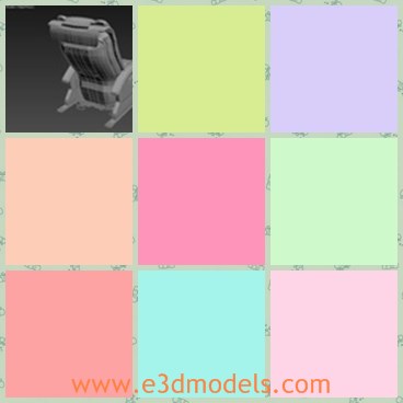 3d model the armchair - This is a 3d model of the armchair,which is large and convertible.The model is usually placed in the living room.