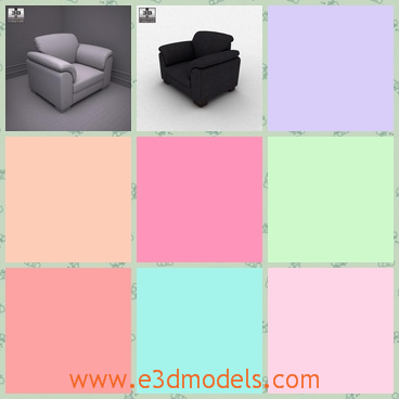 3d model the armchair in the room - This is a 3d model of the armchair in the room,which is made with special materials and the chair is popular in the world.