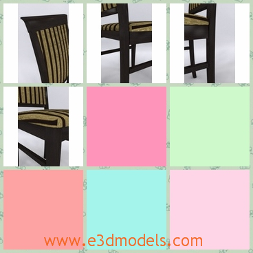 3d model the armless chair - This is a 3d model of the armless chair,which is modern and special.The model is simple and has less than 1500 verts, while the subdivided version goes well beyond 20k.