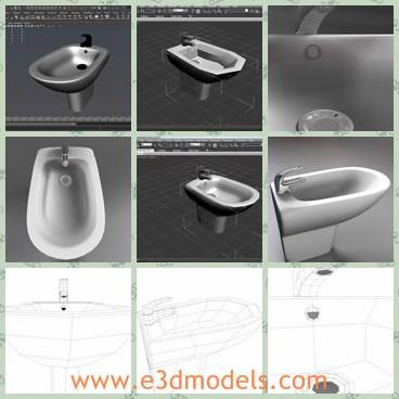 3d model the bathroom - This is a 3d model of the bathroom,which is new and made with file materials.The is the common tool in bathroom.