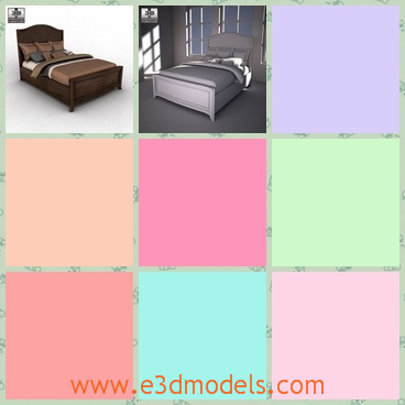 3d model the bed in the room - This is a 3d model of the bed in the room,which is made with special materials and the shape is antique and ancient.