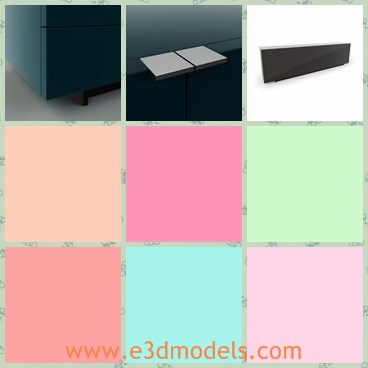 3d model the cabinet - This is a 3d model of the cabinet,which is horizontal and made with good quality.