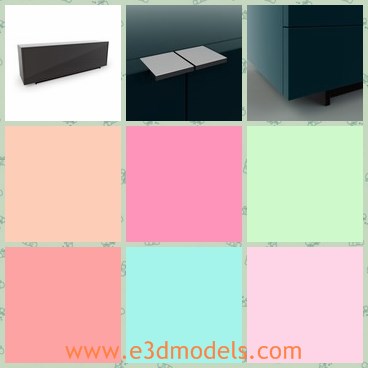 3d model the cabinet - This is a 3d model about the cabinet,which is small and modern.The model is the most popular one in the market.