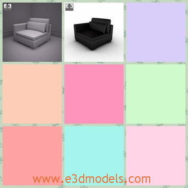 3d model the chair in the living room - This is a 3d model of the chair in the living room,which is couch and it is made with special materials.
