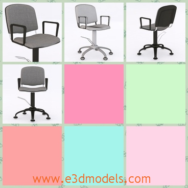 3d model the chair that can be moved - This is a 3d model of the chair that can be moved,which is modern and popular in the society.