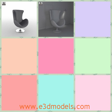 3d model the chair with the long back - This is a 3d model of the chair with the long back,which is the new brand of chairs.The model is made in ance with the proportions and sizes of real furniture.