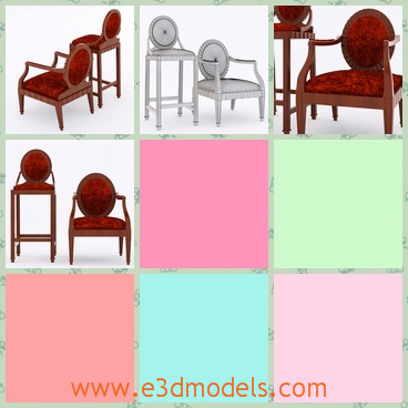 3d model the chairs with the red surface - This is a 3d model of the chairs with the red surface,one is short,the other is tall.The surface is special because it is made of special materials.