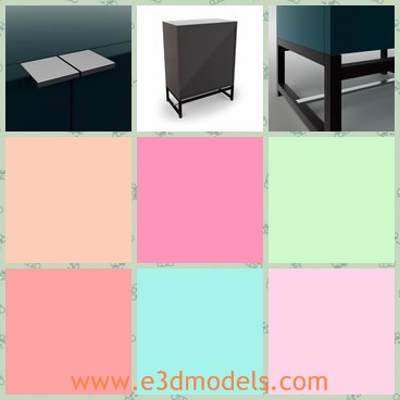 3d model the chest - This is a 3d model of the chest,which is modern and detailed.The sideboard is popular in bedroom.
