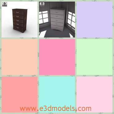 3d model the chest made in wood - This is a 3d model of the chest made in wood,which is high and made in high quality.The chest is created by a famous creator from China.