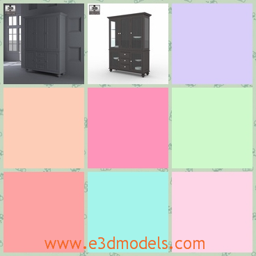 3d model the Chinese cabinet - This is a 3d model of the Chinese cabinet,which is the most traditional furniture in China.Most parents will made it by themselves.
