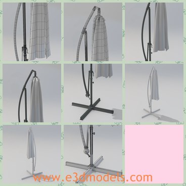 3d model the closed umbrella - THis is a 3d model of the closed umbrella,which is large and usually seen in the garden.