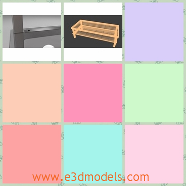 3d model the coffee table - This is a 3d model of the coffee table,which is rectangular and modern.The model has small details like screws.
