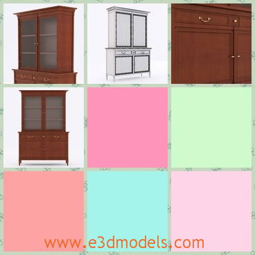 3d model the cupboard as a furniture - This is a 3d model of the cupboard,which is painted and made of wood.The wood is coming from the selva and it is so precious.