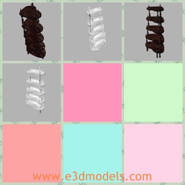 3d model the decorative shelf - This is a 3d model of the decoratice shelf,which is made in heart shape.The shelf is charming and the common furniture in the life.