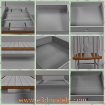 3d model the dining table - This is a 3d model of the dining table,which is modern and popular in the house.The model is large and made with high quality.