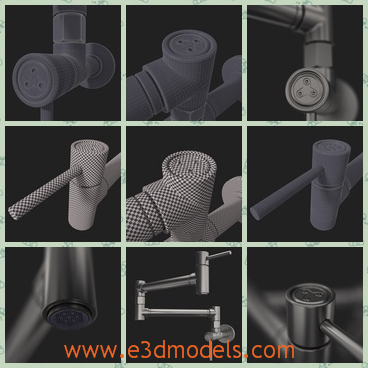 3d model the faucet - This is a 3d model of the faucet,which is placed in the kitchen and the model is necessary.