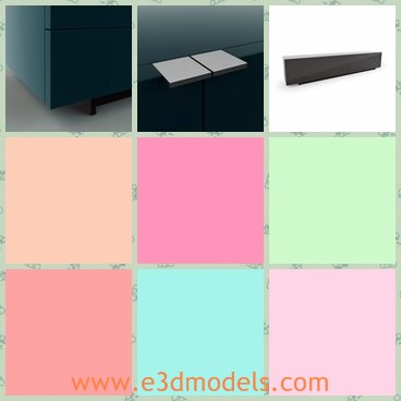 3d model the furniture - This is a 3d model of the furniture,which is modern and popular.The model is made of wooden materials.