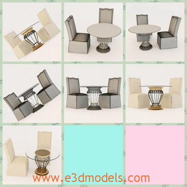 3d model the furniture in the room - This is a 3d model of the furniture in the room,which are orderly placed in the room.It includes the chair,the table,the sofa and so on.