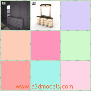 3d model the furniture of Olivia Bay - This is a 3d model of the furniture of Olivia Bay,which is modern and charming.The model is designed for women.