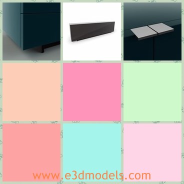 3d model the harvey line - This is a 3d model of the horizontal sideboard,which is the Harvey Line 22 created by the famous creator.