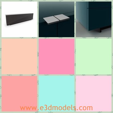 3d model the horizontal dresser - This is a 3d model of the horizontal dresser,which is modern and popular among young people.