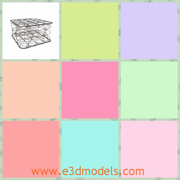 3d model the mattress - This is a 3d mdoel of the mattress shape,which is tall and spring and the bed must be very large.