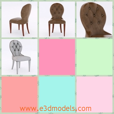 3d model the modern chair with leather materials - This is a 3d model of the modern chair with leather materials,which is common in the family nowadays.