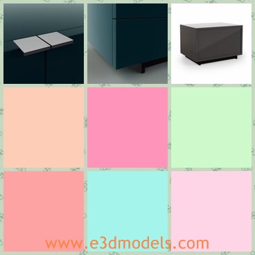 3d model the modern chest - This is a 3d model of the modern chest,which is square and made with good quality.