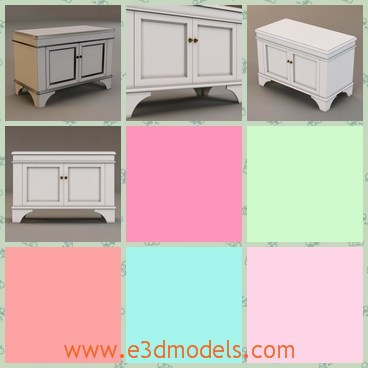 3d model the nightstand - This is a 3d model about the nightstand,which is used to put something that you will need in the night/The is convenient.
