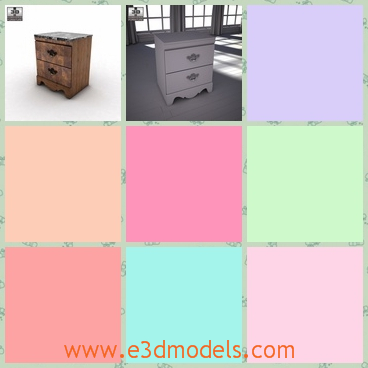 3d model the nightstand in Buckingham - This is a 3d model of the nightstand in Buckingham,which is made by a famous creator and the model is created with fine textures.