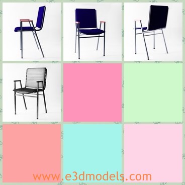 3d model the office chair - This is a 3d model of the office chair,which is placed in the meeting room.