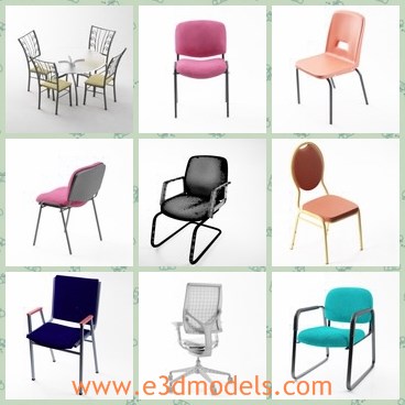 3d model the office chair - This is a 3d model of the office chair,which is soft and comfortable.The chair is made with red surface.