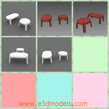 3d model the outdoor stools - This is a 3d model of the outdoor stools,whihc is common in China,especially in country areas.The stool is seen in the garden and in patio.