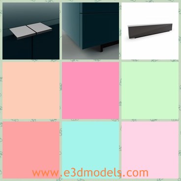 3d model the painted cabinet - This is a 3d model of the painted cabinet,which is made without miriror.The model is placed in bedroom.