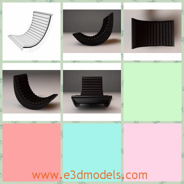 3d model the rocking chair - This is a 3d model of the rocking chair,which is special and comfortable.The model is the seating tool in the house.