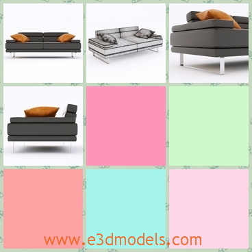3d model the royal sofa in the living room - This is a 3d model of the royal sofa in the living room,which is actually a couch and it is comfortable to sit on.