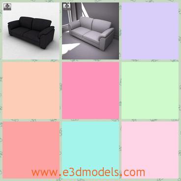 3d model the seat sofa - This is a 3d model of the seat sofa,which is the necessary in the living room.The model is created by a famous creator in the world.