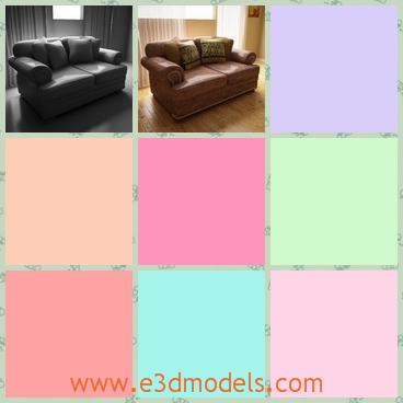3d model the sofa is soft - This is a 3d model of the osfa is sofa,which is the couch in the living room and the sofa is placed in the center of the room.