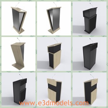 3d model the speaker - This is a 3d model of the speaker,which is  designed for interior scenes.This model is suitable for use in broadcast, advertising and any type of interiors.This product is suitable for closeups.