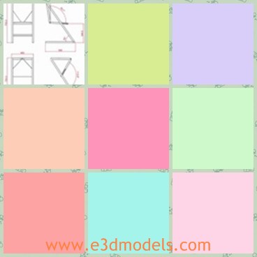 3d model the special chair - This is a 3d model of the special chair,which is made with time measuring on it.The modern style is so popular among young people.