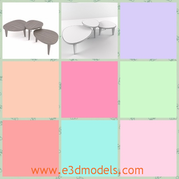3d model the table in wood - This is a 3d model of table in wood,which is made in different shapes and the body of the table is stable and special compared to others.