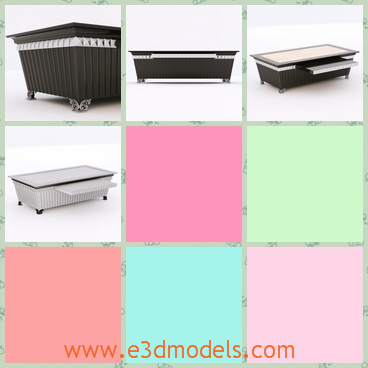 3d model the table looks like a bathtub - This is a 3d model of the table looks like a bathtub,which is outstanding and special in the bathroom.