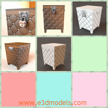 3d model the table with textures - This is a 3d model of the table with textures,which are covered with fine leather materials.