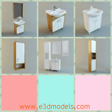3d model the washbasin in modern style - This is a 3d model of the washbasin in modern style,which is new and the most popular one in the market.
