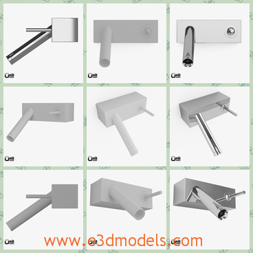 3d model the washbasion tap - This is a 3d model of the washbasion tap,which is new and modern.The model is singel and levers the whole body of the model.