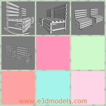 3d model the wooden chair - This is a 3d model of the wooden chair,which is placed in the part or in the garden.The model is also the furniture in the home.
