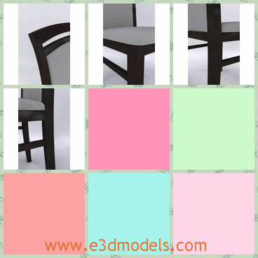 3d model the wooden chair - This is a 3d model of the wooden chair,which is modern and special.The model is common in our life.