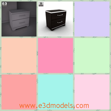 3d model the wooden nightstand - This is a 3d model of the wooden nightstand,which is short and neceaary in the room.